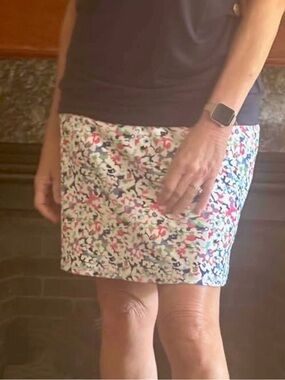 Floral Print Modest Swim Skirt Women Size XL